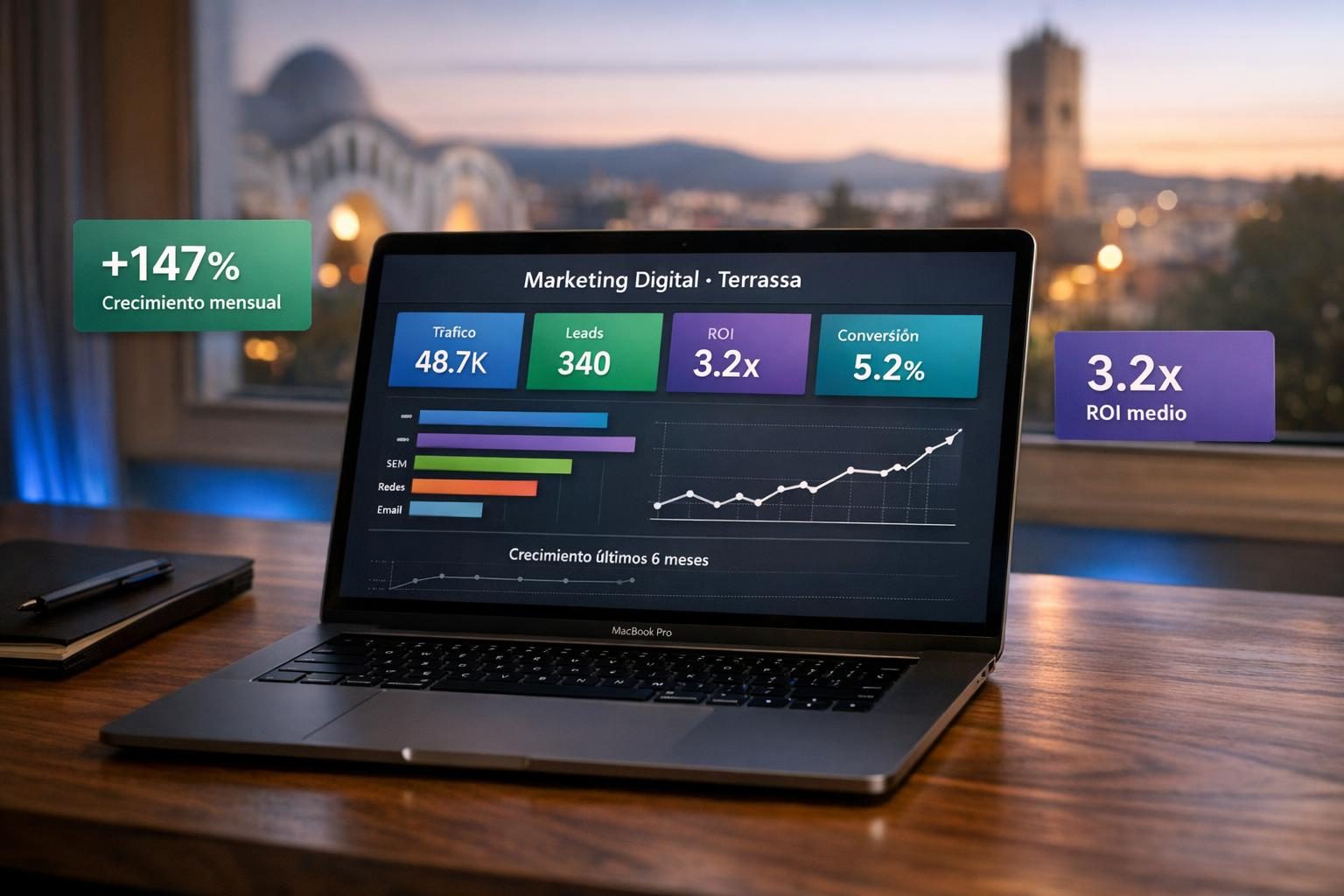Agencia de marketing digital en Terrassa — Dashboard multicanal