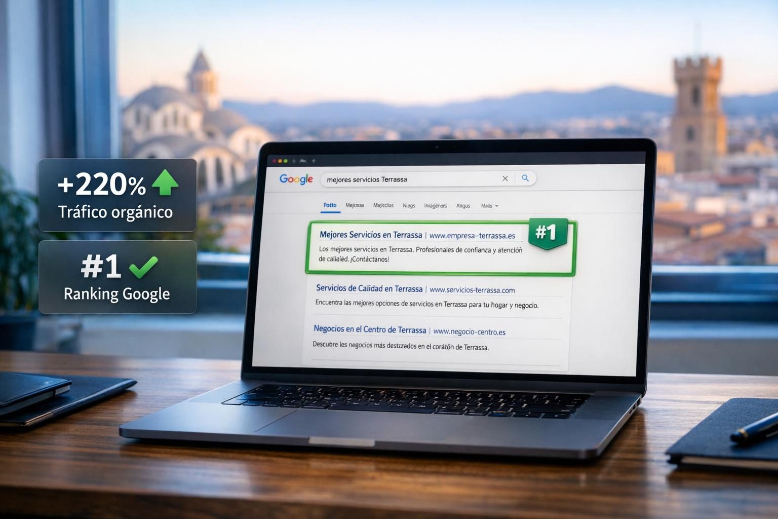 SEO en Terrassa — Ranking #1 en Google para "mejores abogados Terrassa"